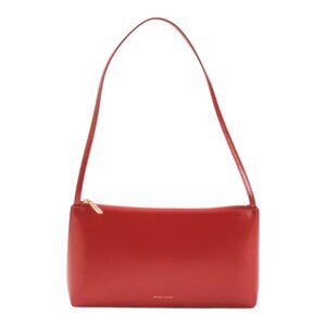MANSUR GAVRIEL Red Made In Italy Leather Gaia Shoulder Bag